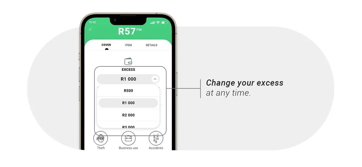 You can change your excess on the Naked app at any time!